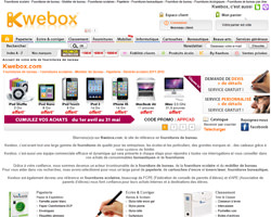 Page d'accueil de Kwebox