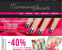 Page d'accueil de Manucure & Beaut