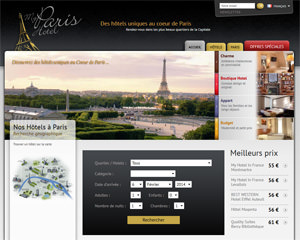 Page d'accueil de My Paris Hotel